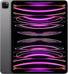 Apple 2022 Ipad Pro, 12.9-Inch, Wi-Fi + Cellular, 256GB, Space Gray (Renewed)