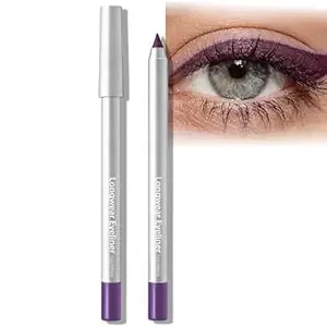 Purple Plum Eyeliner Pencil, Waterproof Smudge Proof Longwear Waterline Eye Liner For Women, Sharpenable Matte Gel Eyeliner Pen Multi-Use High Pigmented Smooth Creamy Formula For Mature Eyes