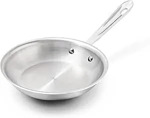All-Clad d3® Stainless Steel 8 Inch Frying Pan- Made In The Usa- The Original Bonded Professional Cookware- Oven Safe & Induction Compatible