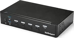 Startech.Com 4 Port HDMI KVM - HDMI KVM Switch - 1080p - USB 3.0 & Audio Support - KVM Video Switch, TAA (SV431HDU3A2)