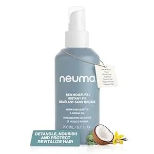 Neuma Neu Moisture Leave-In Hair Treatment Spray - Detangling Spray With Heat Protection - Nourishing Hydration With Shea Butter & Argan Oil For All Types Of Hairs