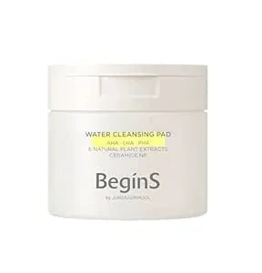 Water Cleansing Pad 70 Pads 6.08 Fl Oz, Vegan Hydrating Facial Pads For Gentle Makeup Removal And Pore Care, Mild Exfoliating Toner Pad For Smooth Skin, Korean Skincare