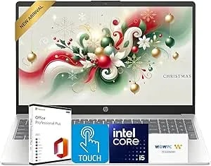 Hp Ultrabook 15.6 Fhd Touch-Screen Business Laptop Computer With Microsoft Office • 2026 Edition • Intel 10 Cores i5-1334u • 12gb ddr4 Ram • 256gb Ssd • Windows 11 • W/O Mouse