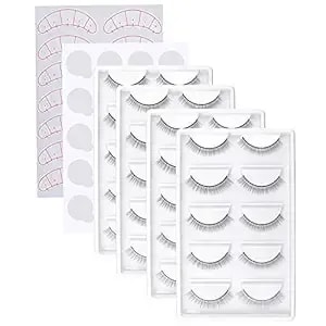 20 Paris Practice Eyelashes For Lash Extensions Supplies,Training Lashes Self-Adhesive Practice Lashes For Training Eyelash Extension Makeup Beginners…