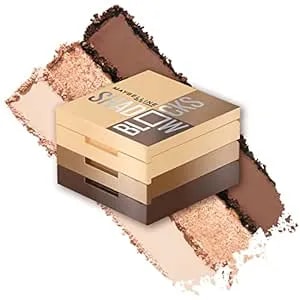 Maybelline New York Shadow Blocks Shadow Blocks Eyeshadow Palette, Stacked Eye Shadow Trio, North 3rd & Bedford Ave, 0.08 Oz