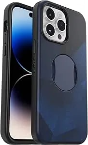 Otterbox Iphone 14 Pro (Only) Ottergrip Symmetry Series Case - BLUE Storm (Blue), Built-In Grip, Sleek Case, Snaps To Magsafe, Raised Edges Protect Camera & Screen