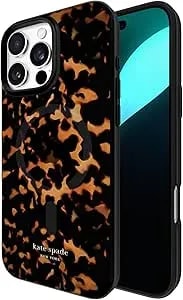 Kate Spade New York Iphone 16 Pro Max Case - Compatible With Magsafe - Designer Phone Case - Tortoise