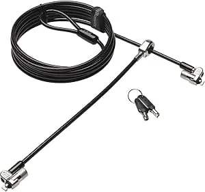 Kensington Microsaver 2.0 Keyed Twin Cable Lock For Laptops & Other Devices (K65048WW)
