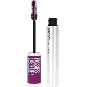 Maybelline The Falsies Lash Lift Waterproof Mascara Volumizing, Lengthening, Lifting, Curling, Multiplying, Eye Makeup, Very Black, 1 Count