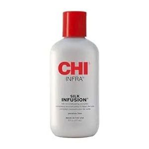 Chi Infra Silk Infusion, Silk Reconstructing Leave-In Hair Treatment For Creating Smooth, Shiny, Strong Hair, 6 Oz