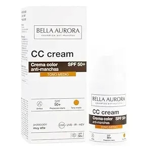 Bella Aurora Cc Cream Medium Shade spf50 Plus, 30 Ml