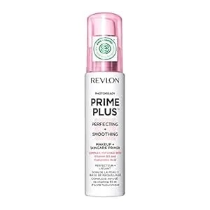 Revlon Face Primer, Photoready Prime Plus Face Makeup For All Skin Types, Blurs & Fills In Fine Lines, Infused With Vitamin b5 And Hyaluronic Acid, Perfecting & Smoothing, 1 Oz