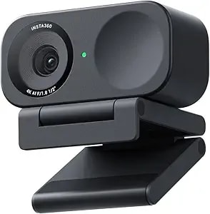 insta360 Link 2 C Ai-Powered 4k Webcam With 1/2" Sensor For Increased Detail, Pro Audio, Gesture Control, Hdr, Ai Tracking, Deskview And Streamer Mode - Built-In Privacy Protection