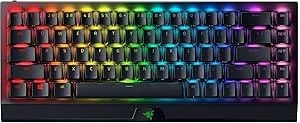 Razer Blackwidow v3 Mini Hyperspeed 65% Wireless Mechanical Gaming Keyboard: Green Mechanical Switches Tactile & Clicky - Phantom Pudding Keycaps - Chroma Rgb - Up To 200 Hr Battery - Snap Tap