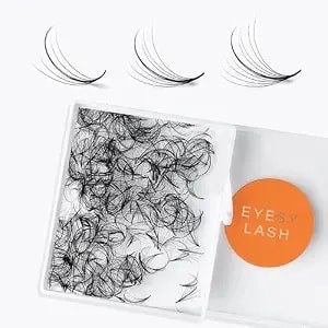 Eyesy Lash 500 Wispy Promade Fans - 5d 0.07 Size 10mm Curl C