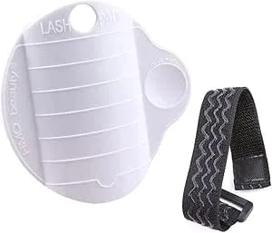 Eyelash Extension Hand Pallet With Adjustable Wrist Strap False Eyelash Pallet Eyelash Tray For Grafting False Eyelashes