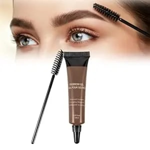 Lightweight Tinted Eye Brow Gel, Long Lasting Waterproof Smudge Proof Liquid Eyebrow Gel Tint, Professional Eyebrow Mascara Kit, Extreme Hold Tinted Eyebrow Gel For Women (Chocolate)