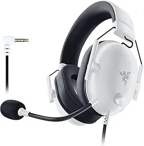 Razer Blackshark v2 X Gaming Headset: 7.1 Surround Sound - 50mm Drivers - Memory Foam Cushion - For Pc, Mac, ps4, ps5, Switch - 3.5mm Audio Jack - White