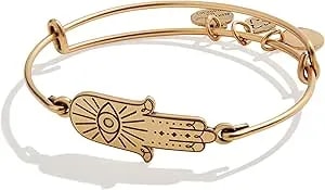 Alex And Ani Spiritual Armor Hamsa Inline Charm Bangle