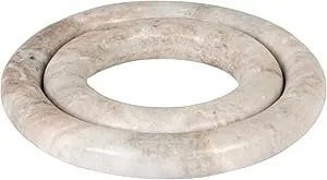 Creative Co-Op Brown Marble Trivets, Set Of 2