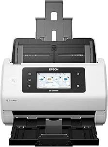 Epson Ds-900wn Edgelink High-Speed Wireless Network Color Document Scanner With Duplex Scanning Computer-Free Function, 100-Page Auto Doc Feeder (Adf) And 4.3" Colorful Touchscreen