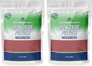Myoc Iron Oxide Powder Cosmetic Grade 50 G / 1.76 Oz (Pack Of 2) - Mineral Colorant For Makeup, Soaps And Diy Cosmetic Formulations