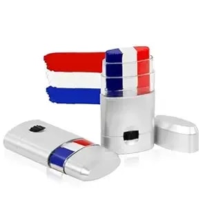 Red White And Blue Face Body Paint Sticks, Patriotic Pride 4th Of July Accessories For Women, Patriotic Baseball Softball Sports Makeup, Fourth Of July Usa Accessories For Independence Day