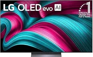 Lg 65-Inch Class Oled Evo Ai 4k c5 Series Smart Tv W/Dolby Atmos, Dolby Vision, hdr10, Ai Super Upscaling 4k, Filmmaker Mode, Wow Orchestra, Alexa Built-In (oled65c5pua, 2025)