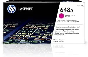 HP 648A Magenta Toner Cartridge - Works Color Laserjet Enterprise CP4025, CP4525 Series - CE263A