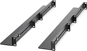 Startech.Com 1U 19 Inch Server Rack Rails - 24-36 Inch Adjustable Depth - Universal 4 Post Rack Mount Rails - Network Equipment/Server/UPS Mounting Rail Kit HPE Proliant Dell Poweredge (UNIRAILS1UB)