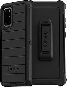 Otterbox Defender Series Case For Samsung Galaxy s20+ (Only) - Holster Clip Included - Microbial Defense Protection - Retail Packaging - Black