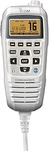 Icom Ic-Hm-195sw Command Mic Iv For m424 Vhf, White