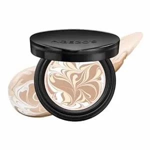 [Mini Size] age20'S Signature Essence Pact - 21n - Vegan Korean Cushion Foundation - Pack Of 1 - Cream Foundation, Dewy & Glow Finish, Natural Coverage, Spf 50+ - 0.14 Oz
