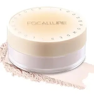 Focallure Loose Setting Powder,Long Lasting Oil Control Face Powder,Lightweight Face Finishing Powder, Shimmer And Skin-Smoothing Makeup Powder,cc01