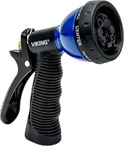 Viking Hose Nozzle, Garden Hose Nozzle With 8 Spray Patterns, Adjustable And Heavy Duty For Washing Car, Watering Plants, Washing Pets, And Home Use