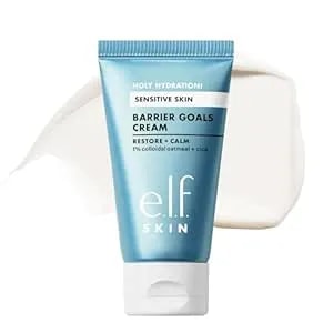 E.L.F. Skin Holy Hydration! Barrier Goals Cream Mini, Face Moisturizer For Hydrating & Soothing, Helps Visibly Reduce Redness, Vegan & Cruelty-Free