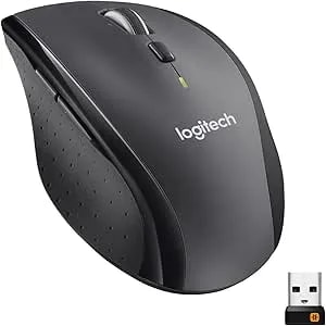 Logitech M705 Marathon Wireless Mouse, Gaming Mouse Wireless, 2.4 Ghz USB-A Receiver, 5-Programmable Buttons, 3-Year Battery, PC, Mac, Laptop, Chromebook - Black