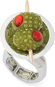 Betsey Johnson Jewelry Women'S Celestial Soiree Martini Cocktail Ring