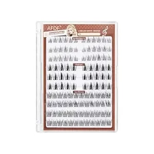 Self Adhesive Eyelashes Press On Eyelash Clusters Lasgoos Natural 100 Clusters Lash Individual Pre-Glued Mix Lashes Diy Eyelash Extensions Kit Long Lasting No Glue No Remover Needed Lashes Wholesale
