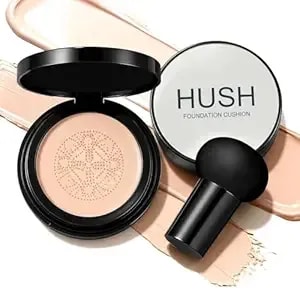 Natural Glow - Ideal For Light/Medium Complexions,Luvie Glow Foundation, Mushroom Head Air Cushion Cc Cream - Bb Cream Foundation,Even Skin Tone For All Skin Types