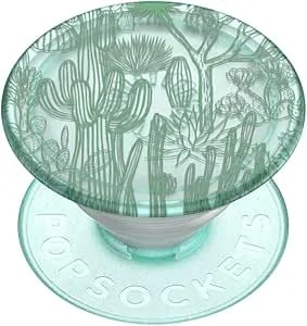 Popsockets Plant-Based Phone Grip With Expanding Kickstand, Adhesive Grip, Eco-Friendly - Translucent Cacti