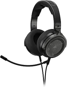 Corsair Virtuoso Pro Wired Open Back Gaming Headset - Detachable Uni-Directional Microphone - 50mm Graphene Drivers - 20hz-40 Khz Frequency Response - Carbon