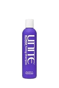 Unite Hair – Blonda Toning Purple Shampoo – Neutralizes Brassy & Yellow Tones In 60 Seconds – Brightens Blonde, Gray & Highlighted Hair – 8 Fl Oz