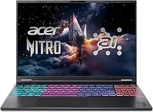 Acer Nitro 16s Ai Copilot+ Pc Gaming Laptop - Amd Ryzen Ai 9 365 Processor - Nvidia Geforce Rtx 5070 Ti Laptop Gpu - 16" Wqxga Ips 180hz Display - 32gb ddr5 - 2tb Gen 4 Ssd - Wi-Fi 6e - an16s-61-r5k4