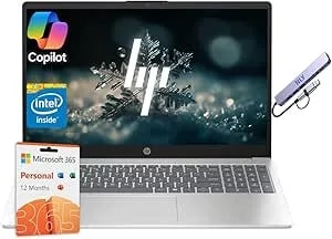 Hp 15.6" Business & Student Laptop Computer With Microsoft Office 365, Intel Quad-Core Processor, Windows 11 Laptop 32gb Ram 640gb Storage (128gb Ufs+512gb Docking Set), Numeric Keypad, Natural Silver