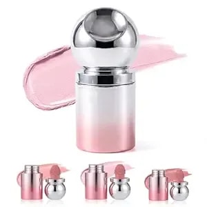 Liquid Blush, Liquid‑To‑Powder Matte Cheek Tint, Long Lasting Blendable Blush With Sponge Applicator, Multi‑Use Blush Highlighter Contour For Natural Nude Makeup (01)
