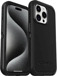 Otterbox Iphone 15 Pro - Defender Series Xt Case With Magsafe, Screenless, Rugged - Non-Retail Packaging - Black