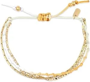 Pura Vida Ombre Knot Layered Bracelet - Premium Materials - Adjustable Sliding Knot, One Size