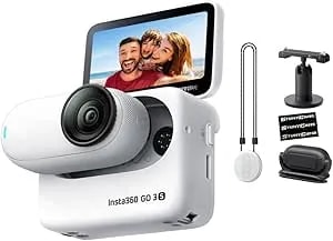 insta360 Go 3s White (128gb) – 4k Video Small & Lightweight Action Camera, Portable And Versatile, Hands-Free Pov, Mount Anywhere, Stabilization, Multifunctional Action Pod, Waterproof