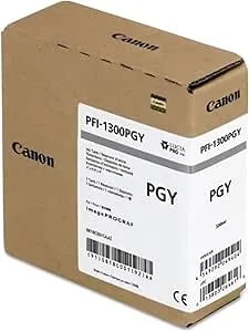 Canon PFI-1300 330ml Photo Gray Pigment Ink Tank For Select Imageprograf PRO Series Large-Format Inkjet Printers